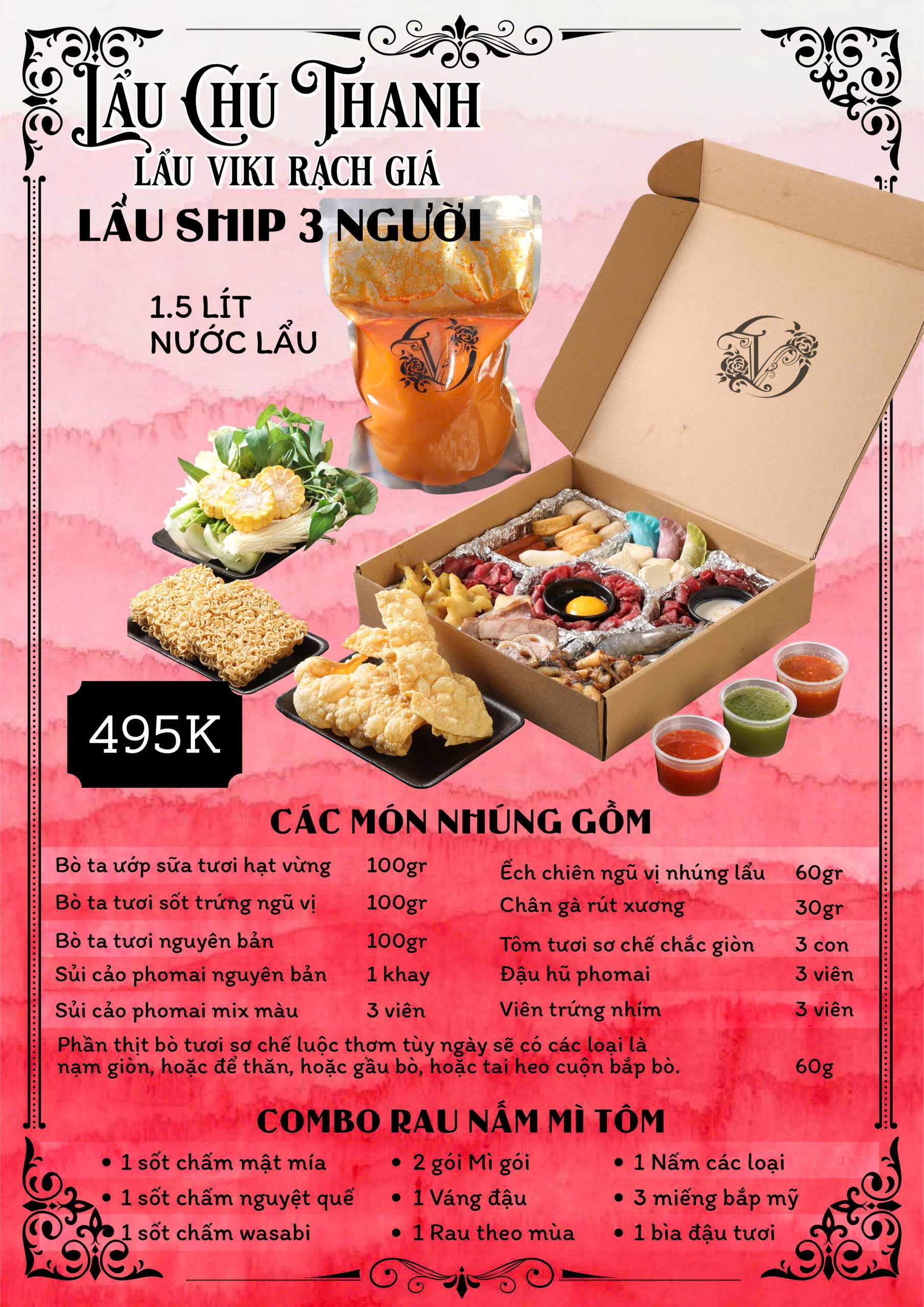 LẨU SHIP 3 NGƯỜI
