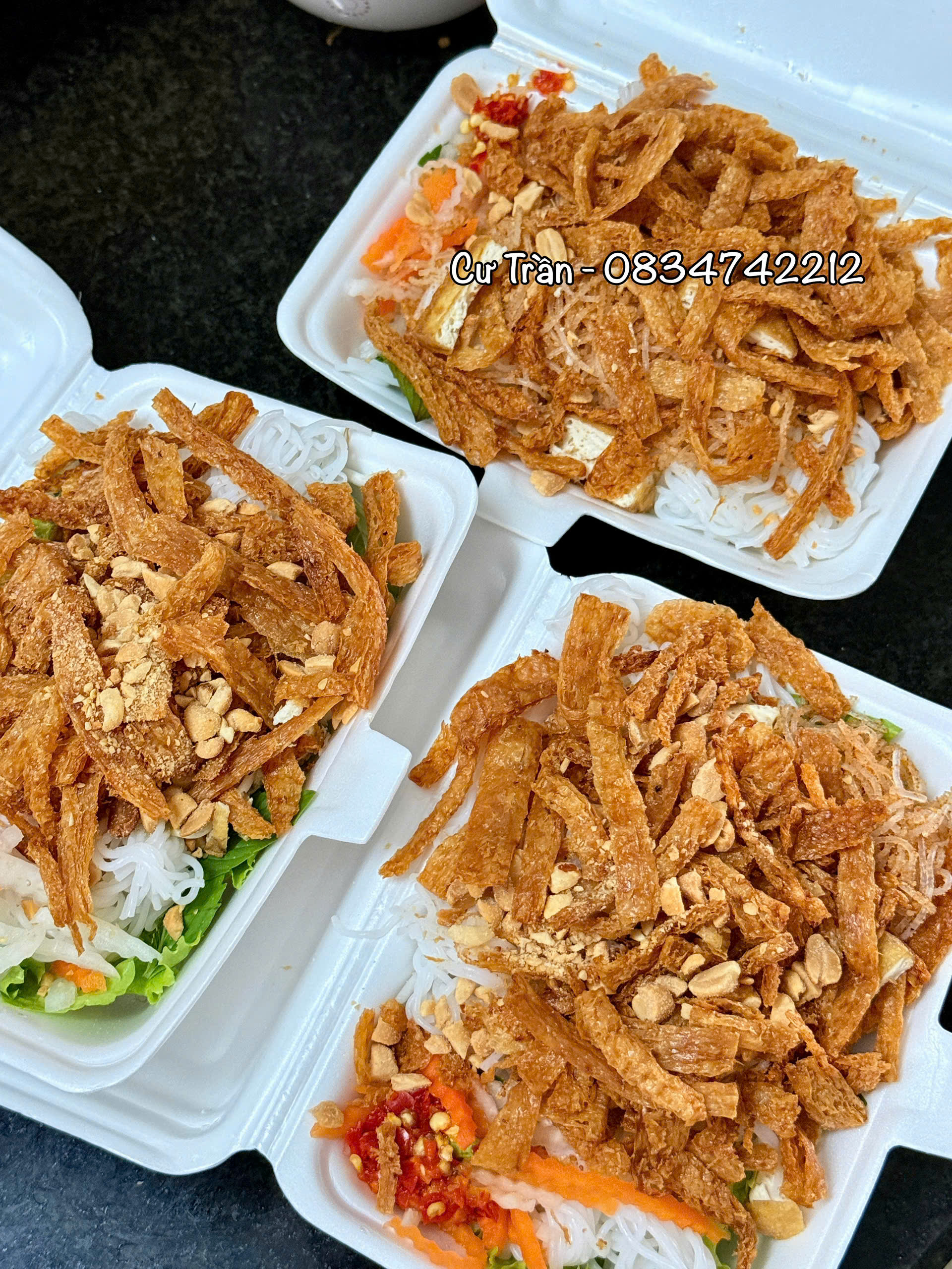 BÚN BÌ TÀU HỦ CHIÊN SẢ CHAY