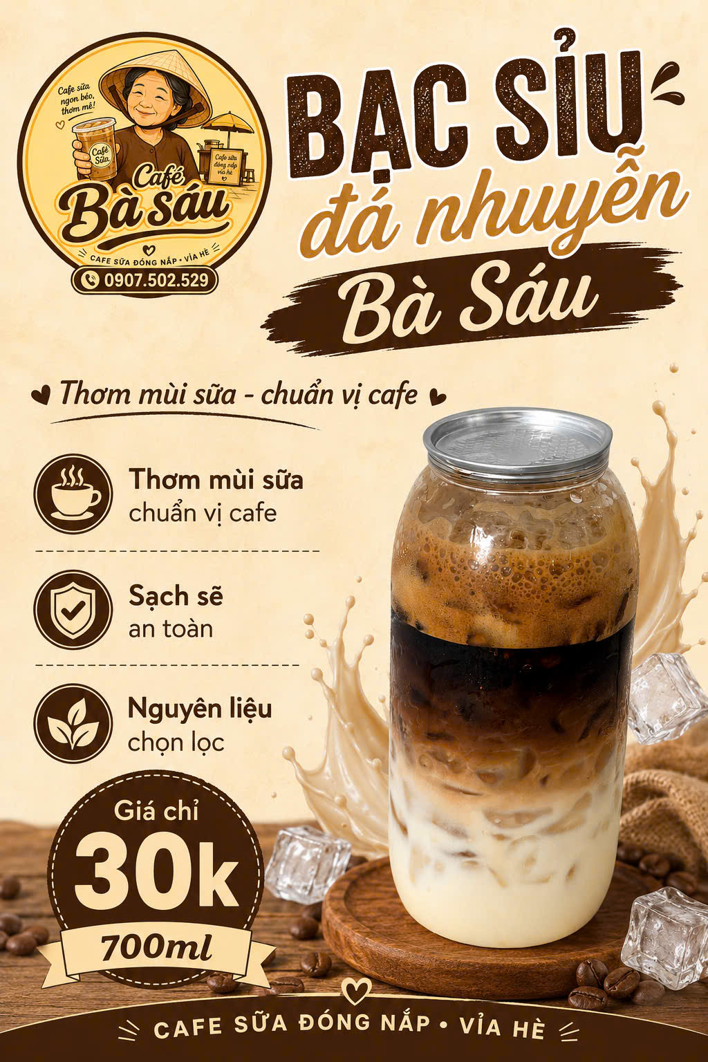 Bạc Xỉu Đá Nhuyễn 700ml