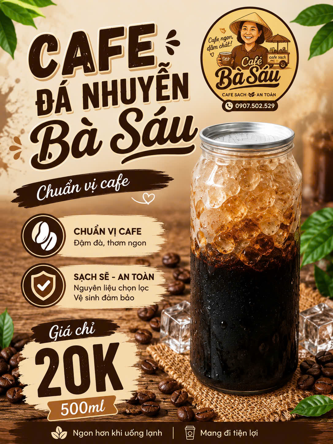 Cà Phê Đá Nhuyễn 500ml
