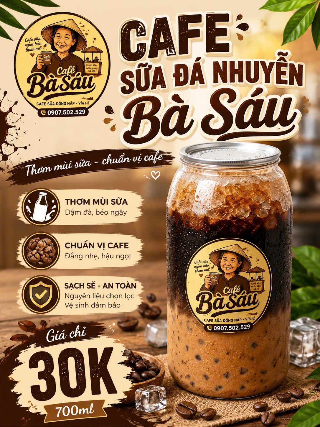 Cà Phê Sữa Đá Nhuyễn