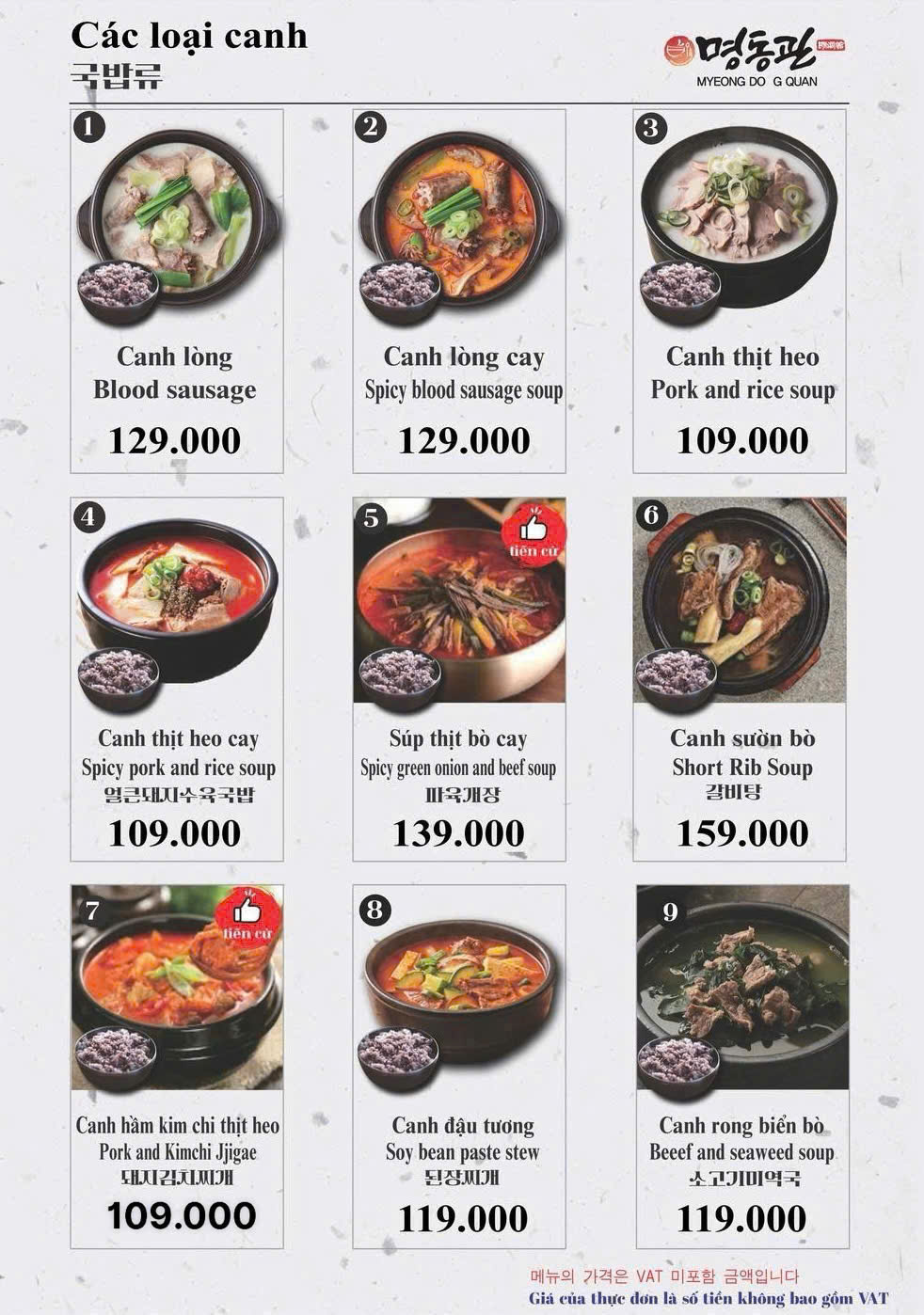Các Loại Canh