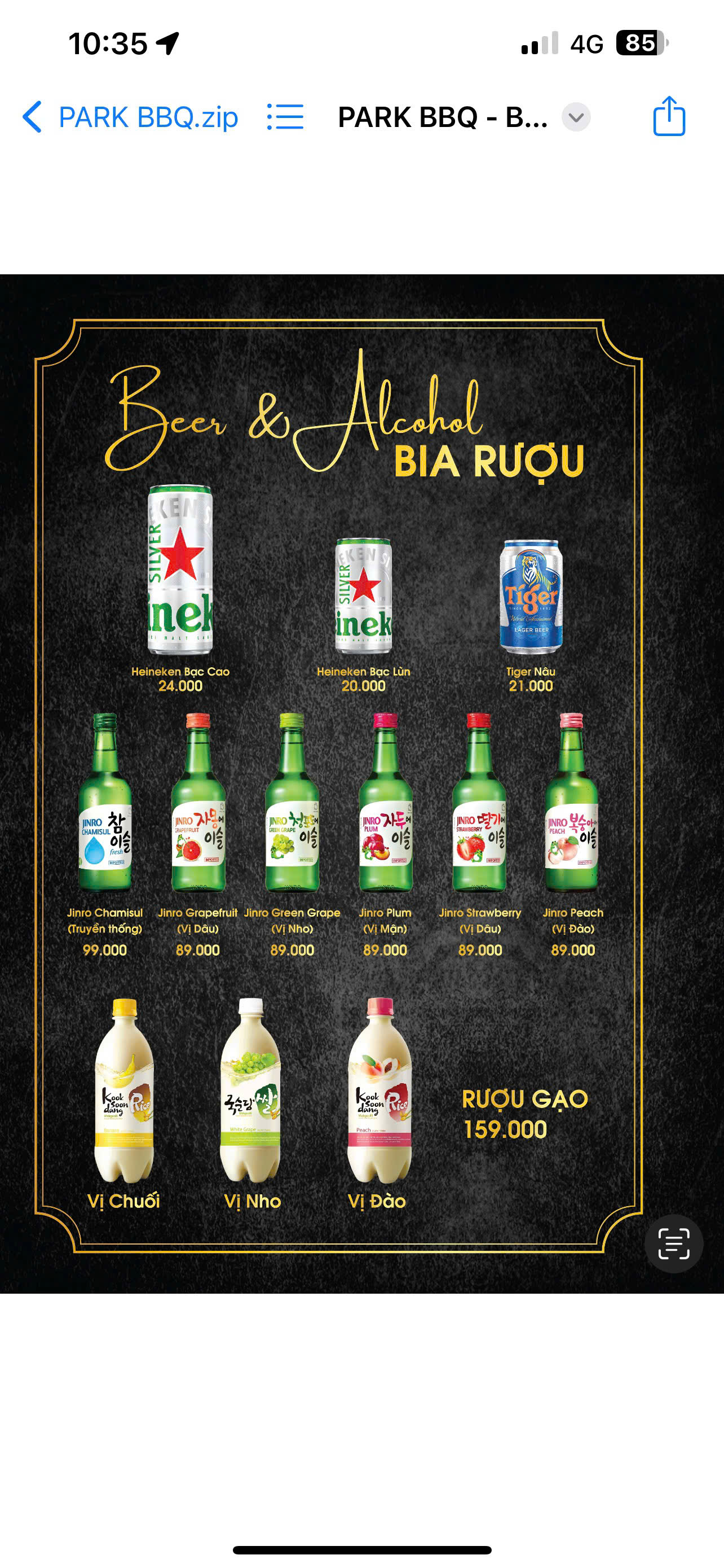 Đồ Uống Có Cồn