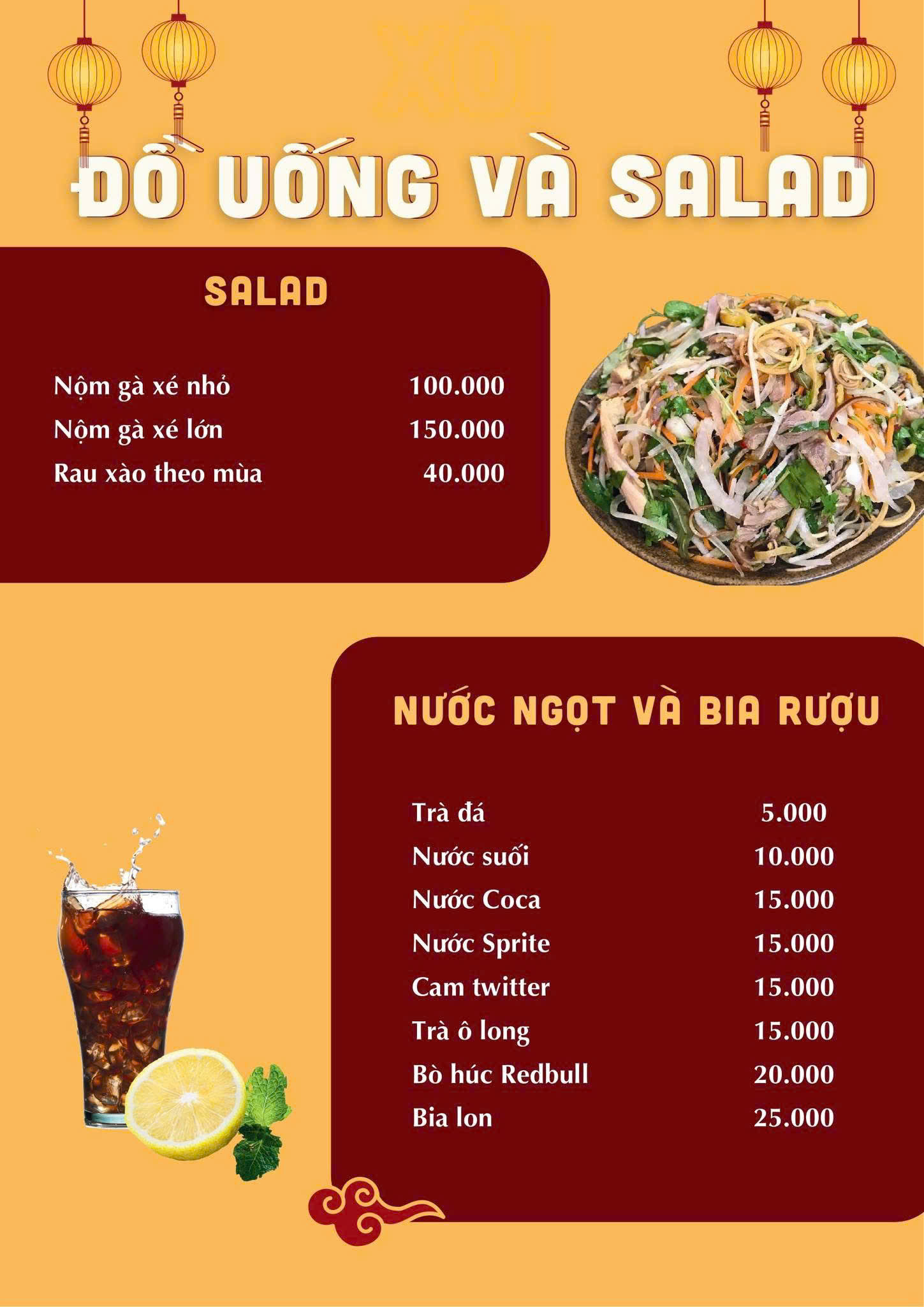 ĐỒ UỐNG & SALAD