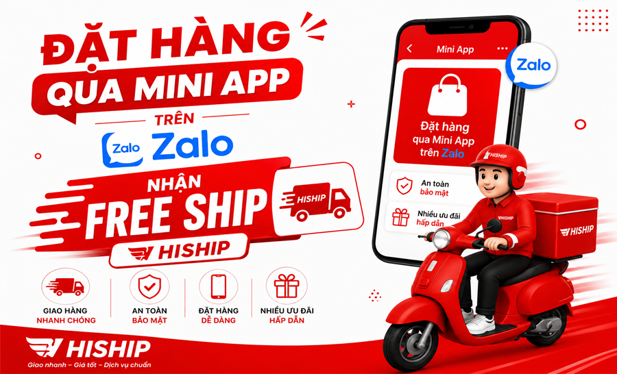 Đặt Shiper trên Mini App Zalo nhận Free Ship